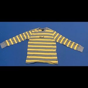 huf striped long sleeve size small